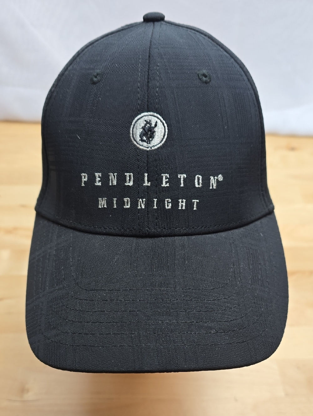 Pendleton Whisky Black Midnight Embroidered Logo Baseball Cap OSFA Velcro Strap